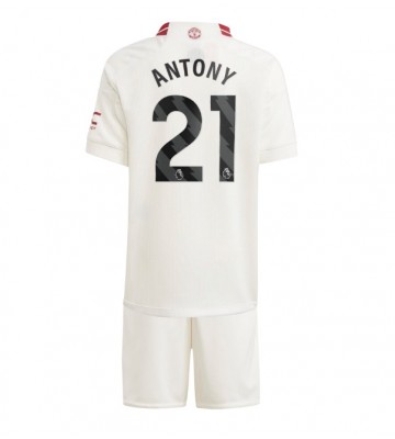 Manchester United Antony #21 Replica Third Stadium Kit for Kids 2023-24 Short Sleeve (+ pants)